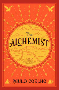 Image of The Alchemist” by Paulo Coelho book cover.