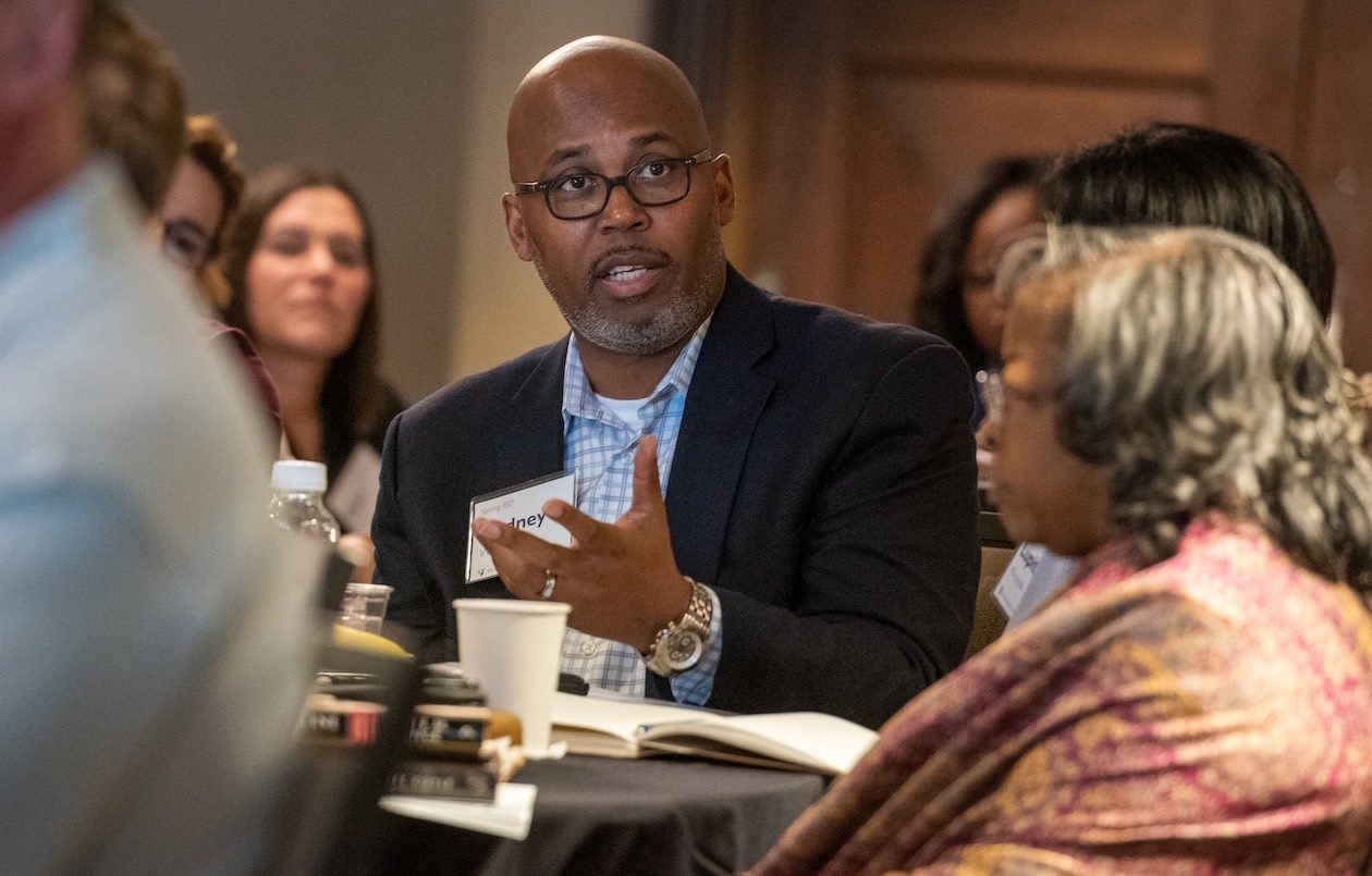 Dr. Rodney Watson, Spring ISD superintendent, is pictured during a Holdsworth Center District Leadership Program session.