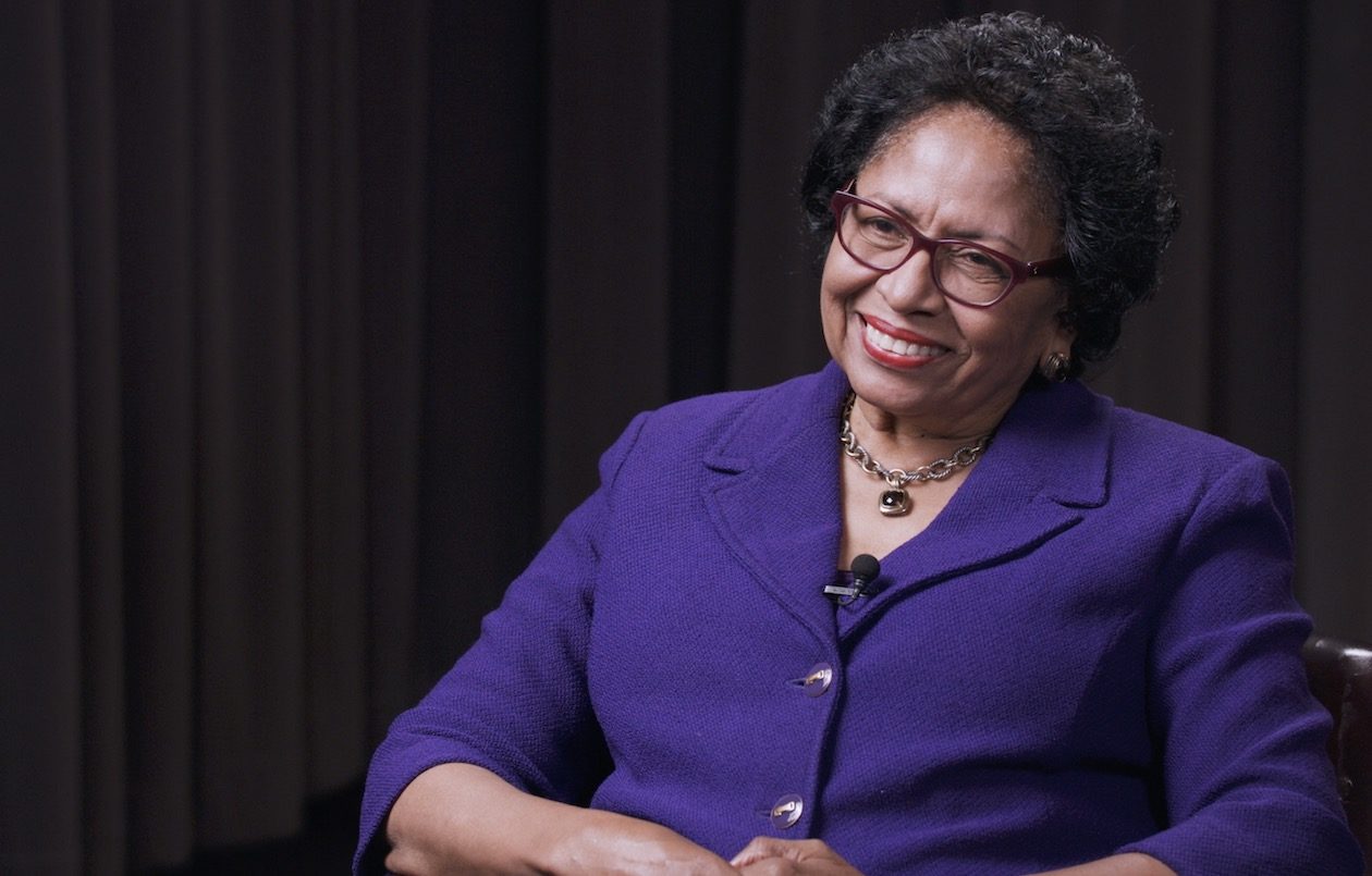 A photo of Dr. Ruth Simmons, president of Prairie View A&M and board chair of The Holdsworth Center.