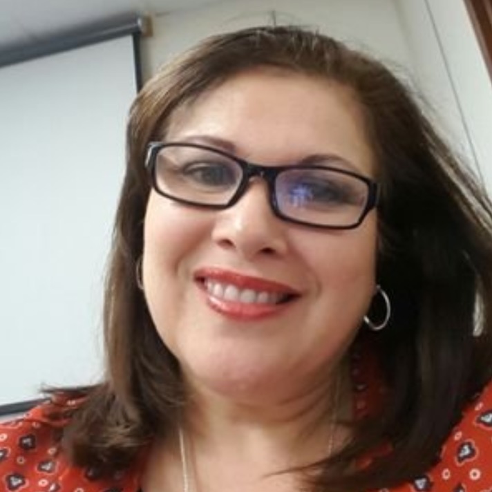 Teresa Cuellar, chair of the career and technology department at Harlingen High School, is photographed in the classroom.