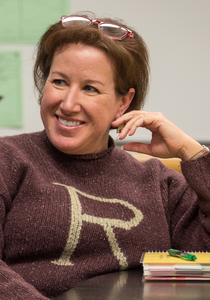 Kristin Crocker, a teacher at Arlington High in Arlington ISD is photographed on campus.