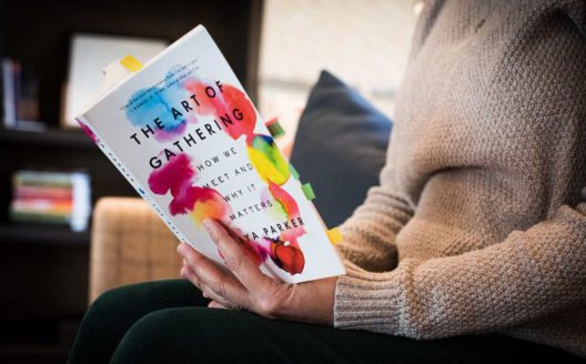 A photo of the book cover for The Art of Gathering, How we Meet and Why it Matters by Priya Parker.
